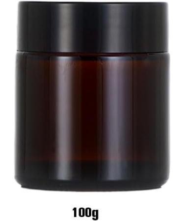 siduytin Extra Thick Amber Glass Bottle No Leakage Secure Lock Multi-functional Screw Lid Reusable Smooth Line BPA-free 100g Black 100g 100g Black 100g - Buy Online on GoSupps.com