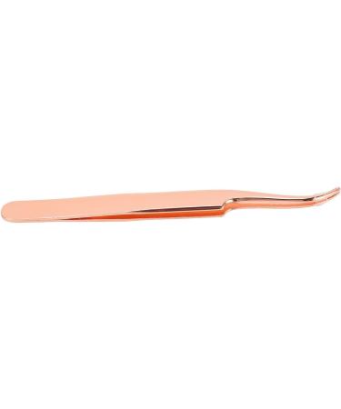Eyelash Applicator Tool DIY Rose Gold Curved Lash Tweezer for Easy Lashes Application and Removal - Buy Online on GoSupps.com