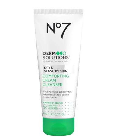 No7 Derm Solutions Comforting Cream Cleanser Suitable for Dry & Sensitive Skin 200ml