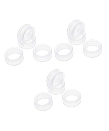 ABOOFAN 24 STK scissors silicone ring made of silicone hairstore ring made of silicone dog care scissors Comfortable scissor finger protection white finger bed cozy pebble gel