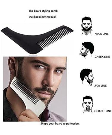 BoGoo Beard Shaping Tool for Men - Stylish Shaper & Styler with Comb for Perfect Symmetry Lines - Neckline & Cheekline Template - Buy Online on GoSupps.com