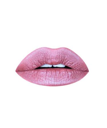 Aromi Dusty Pink Metallic Matte Liquid Lipstick | Dusty Rose Lip ColorShimmery Finish Vegan Cruelty-free Long-Lasting (Fairy Tale)
