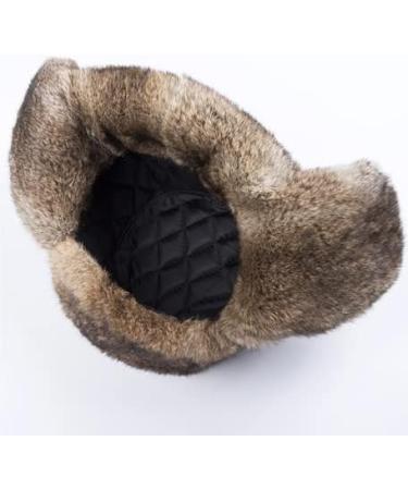 Unisex Faux Fur Trapper Hat - Winter Bomber Cap for Skiing & Hunting in Brown - Buy Online on GoSupps.com