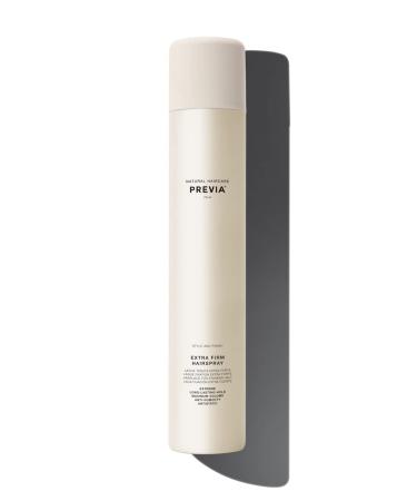 PREVIA Extra Firm Hold Hairspray Anti-Humidity Long-Lasting Scented Hairspray for All Hair Types Paraben-Free Maximum Hold Shine Anti-Static Effect 13.53 oz