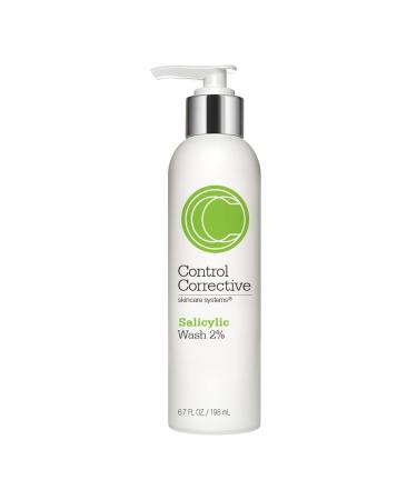 CONTROL CORRECTIVE Salicylic Wash 2%  6.7 Fl Oz - Supports Clear Skin  Excellent For Oily Or Acne-Prone Skin  Creamy/Gel Cleanser Helps Reduce And Control Breakouts Without Overstripping The Skin