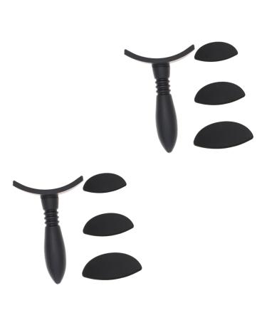 FOMIYES 2 Sets eye shadow stamp makeup stamp girl eyeshadow stamp Eyeshadow Makeup Accessory the lazy seal 1 count (Pack of 1) Blackx2pcs
