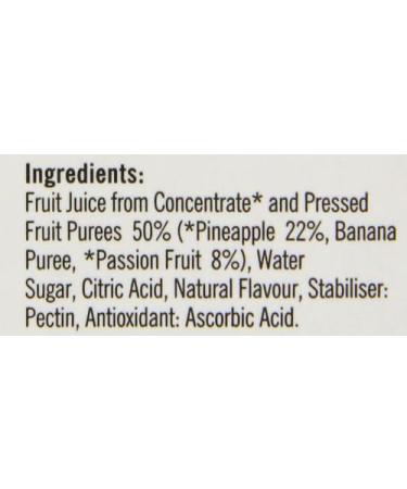 Simply Pineapple and Passion Fruit Smoothie Vegan Blendable Concentrated Smoothie Mix Made with Real Fruit Puree (1 Litre) - Buy Online on GoSupps.com