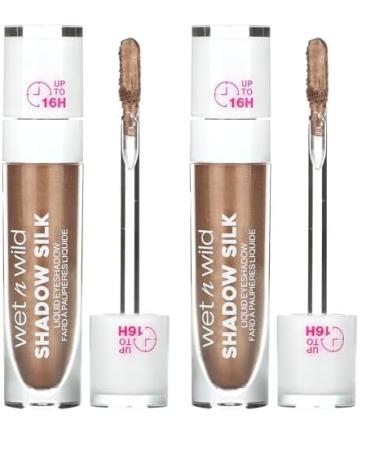 wet n wild Shadow Silk Liquid Eyeshadowbronze Digger (Pack of 2) Bronze Digger 0.18 Fl Oz (Pack of 2)