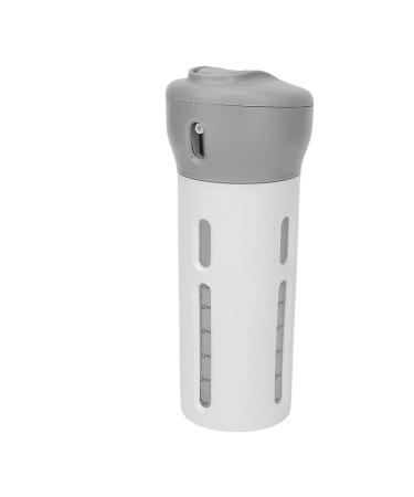 4-in-1 Leak-Proof Travel Bottles - Portable Transparent Dispenser for Shampoo & Conditioner (Gray) | International Shipping Available - Buy Online on GoSupps.com