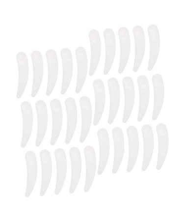100pcs Spoon Cream Spoon Tool Face Care Products Mini Spoon Face Spatula Makeup Spatula Eye Cream Spoon Face Cream Spoon Applicator for Eye Cream Scraper 5.50X1.50X0.10CM White