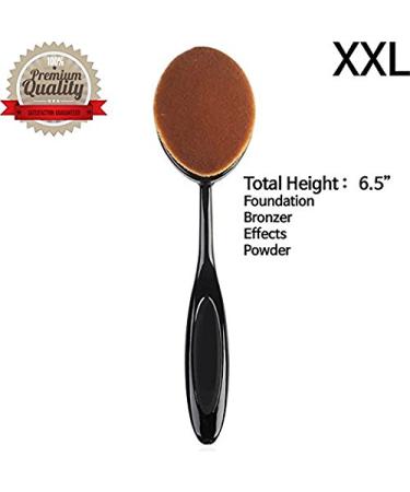 Beautia Oval Makeup Brush 2X Large Size for Fast Flawless Application of Liquid, Cream, and Powder Foundation - Buy Online on GoSupps.com