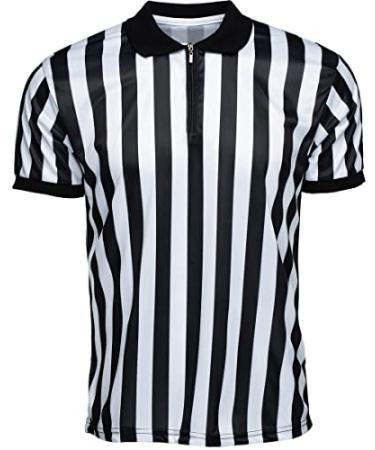 Murray Sporting Goods Mens Referee Shirt Collared | Official Mens Ref Shirt Jersey Short Sleeve - Football Halloween Costume Large