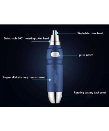 Ear and Nose Hair Trimmer for Men & Women - Waterproof Battery-Operated Clipper with 360 Rotating Cutter Head - Easy Clean Facial Hair Remover - Buy Online on GoSupps.com