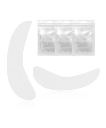 PERMANIA Lash Pads Eyelash Pads for Lash Extensions Eyelash Pads for Lash Lift Reusable Lash Pads Silicone Material for a Skin-Friendly Fit Cruelty-Free (White)