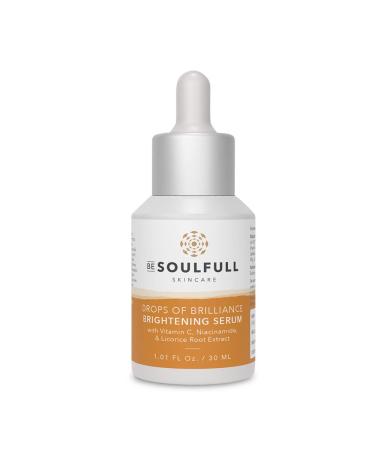 BE SOULFULL Vitamin C Serum with Niacinamide - Brightening & Anti-Aging Serum for Glowing Skin - Reduce Wrinkles & Dark Spots - 15ml / 30ml - Buy Online on GoSupps.com