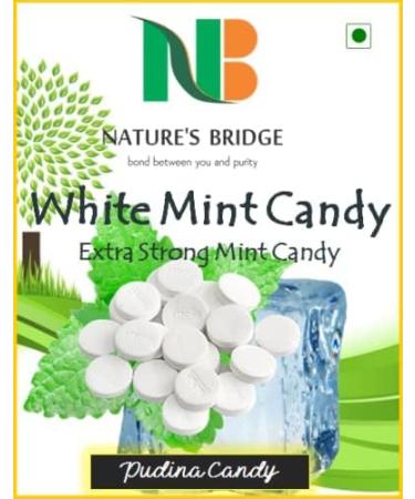 Nature's Bridge Pudina Candy | Mint Candy | Strong Mint Flavored Candy | Pudina Goli - 200 Gm Jar Pack_Packing May Vary - Buy Online on GoSupps.com