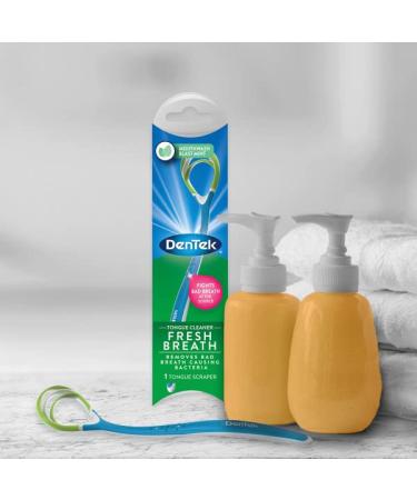 Dentek Comfort Clean Tongue Cleaner - Fresh Mint | Improve Oral Hygiene - Buy Online on GoSupps.com