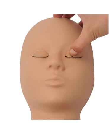 3 Pair Realistic Eyelash Training Heads with Removable Eyelids & Lashes - Perfect for Makeup & Eyelash Extension Practice | International Shipping Available - Buy Online on GoSupps.com