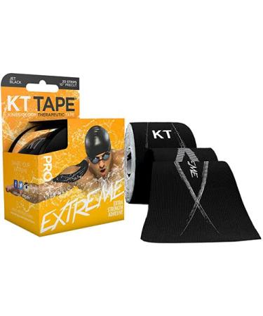KT Tape Pro Extreme Therapeutic Elastic Kinesiology Jet Black