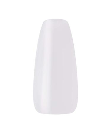 KISS Salon Acrylic Natural Nails Clear Tip Long | DIY Manicure Kit with Pink Gel Glue | 28 Nails in 14 Sizes - Buy Online on GoSupps.com