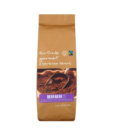Lichfields Fairtrade Gourmet Espresso Beans 1KG