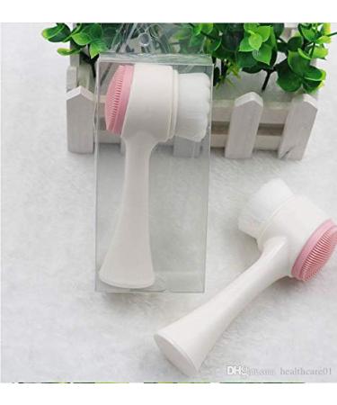 Facial Brush Cleaning Exfoliate Tool | Pore Cleaner for Glowing Skin - White Handle - Buy Online on GoSupps.com