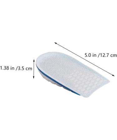 NOLITOY Shock Absorbing Height Increasing Insoles for Men - Self-Adhesive Arch Support Shoe Pads 2 Pairs of Comfort Height Heels - Buy Online on GoSupps.com