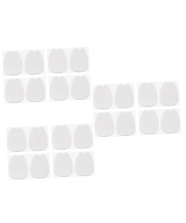 FOMIYES 12 Pairs Insole Forefoot Pad Bunion Pads Cushion Shoes Neuroma Pads Metatarsal Sleeve Pad Metatarsal Cushions Shoe Mat Shoe Inserts Half Foot Pad of Adhesive Felt Non-Slip White