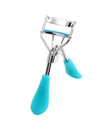 Woman Comb Eyelash Curler Professional Eyelash Curler Folding False Eyelashes Auxiliary Eyelash Curling Clip Small Makeup Tools (Color : Blue)