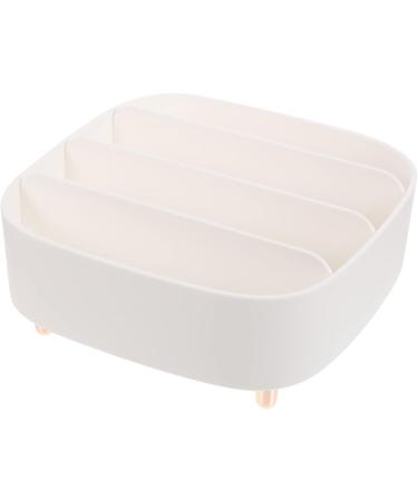 Housoutil 4pcs Box Makeup Storage Box Eyeshadow Cosmetics Organizer Countertop Organizer Split Type Bracket 20.6X20X8.6CMx4pcs Whitex4pcs - Buy Online on GoSupps.com