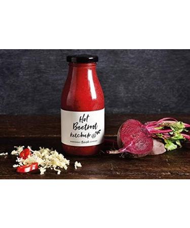 Hawkshead Relish Hot Beetroot Ketchup 285g - Spicy and Tangy Condiment - Buy Online on GoSupps.com