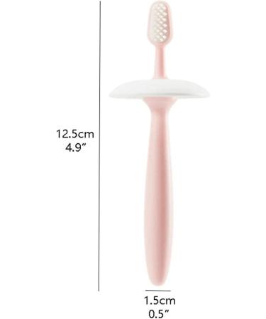 Zumaha Loose Pink Children's Toothbrushes - 2-Pack Silicone Hand Toothbrushes with Suction Foot for Toddlers 1-3 Years - Buy Online on GoSupps.com
