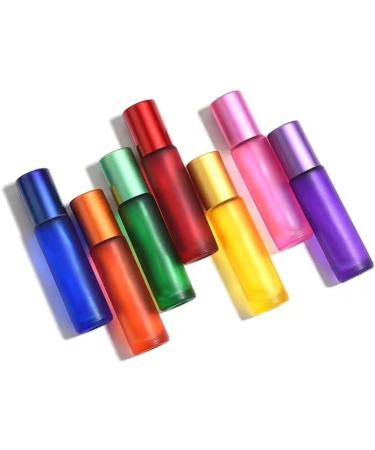 HINNASWA Purple Essential Oil Roller Bottles - Refillable Glass Bottles with Stainless Steel Balls - Leak proof Roll on Bottle - Buy Online on GoSupps.com