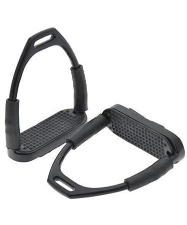 YNR England Flexible Safety Stirrups 4.75 - Stainless Steel Black Irons - Buy Online on GoSupps.com