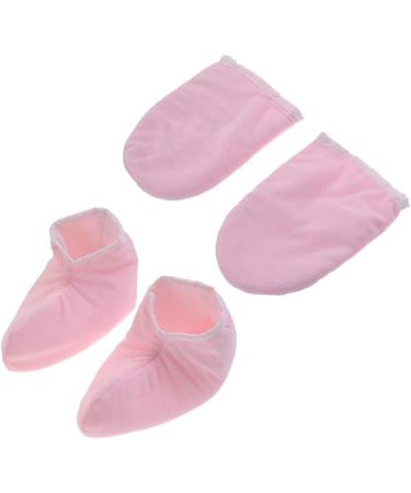 Healeved 6 Pairs Bath Treatment Mitt Kaleidoscope Toy Wax Care Mittens Foot Spa Cover Hand Treatment Mitts Beauty Gloves Spa Gloves Warm Gloves Dry Hands Gloves Take a Bath Paraffin Pink - Buy Online on GoSupps.com