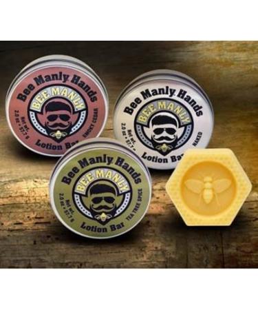 Buy Honey House Naturals Bee Manly Hands Bee Bar All Natural Ultra Moisturizing Lotion Bar with Tea Tree Spice Essential Oils Made in USA - Buy Online on GoSupps.com