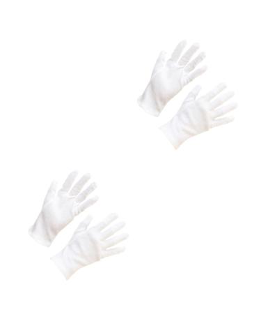 ULTECHNOVO 24 Pairs Cotton Gloves Spa Gloves Dry Hands Gloves The Ove Glove Moisturizing Hand Gloves Hair Salon Gloves Industrial Gloves Lab Glove Gloves Hair Coloring Protection White Work