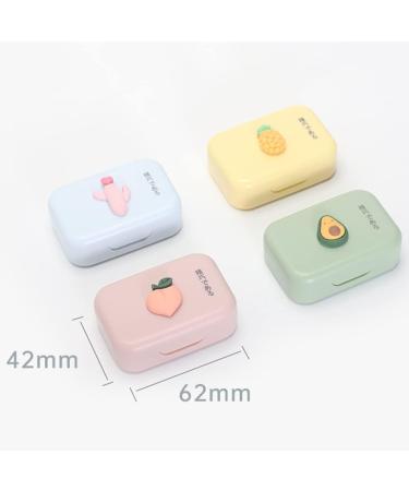 Buy MthH Cute Small Portable Contact Lens Housing & Tweezers - Yellow Silicone Clip for Easy Lens Care - Buy Online on GoSupps.com