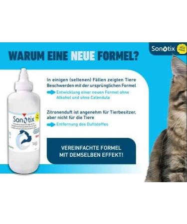 Vetoquinol Sonotix Ear Cleaner for Dogs & Cats | 120ml | Effective Cerumen Removal | Includes Flexible & Short Applicators | International Shipping Available - Buy Online on GoSupps.com