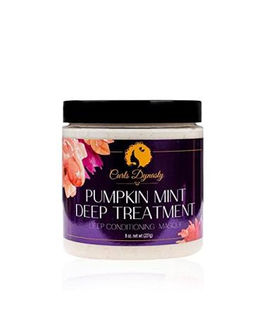 Curls Dynasty Pumpkin Mint Deep Treatment Masque Moisturizing Deep Conditioning Hair Mask For Curly Hair For Stronger Healthier Nourished Hair