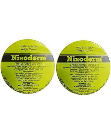 Nixoderm for Skin Problems Cream 20gm Ointment Cream Pack of 2