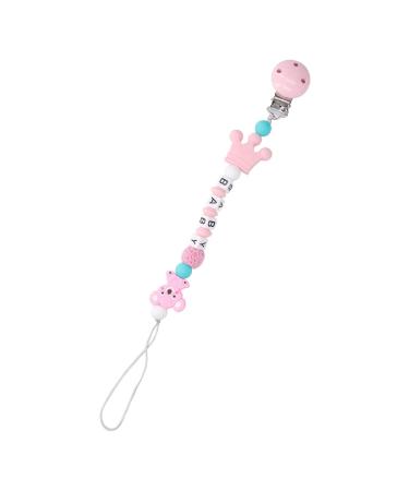 Safe Silicone Baby Clip Holder Toy - Washable Shower Gift for Babies (Pink) - Buy Online on GoSupps.com