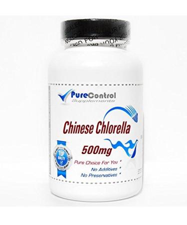 Chinese Chlorella 500mg // 200 Capsules // Pure // by PureControl Supplements