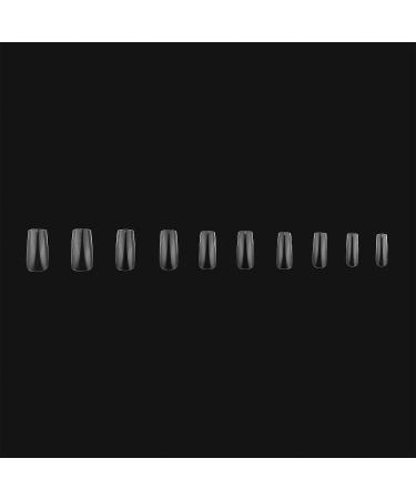 Apres Nail Gel-X Sculpted Square Medium Tips & Extend Gel Bundle - 500 Gel-X Tips & 15ml Extend Gel | Premium Quality | 10 Sizes 0-9 | 2022 Version - Buy Online on GoSupps.com