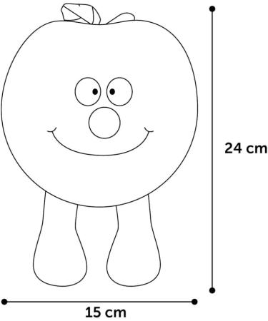 Buy Flamingo Pet Products FL-520715 Red Apple Soft Toy for Dogs - Soft Safe & Fun International Shipping Available - Buy Online on GoSupps.com