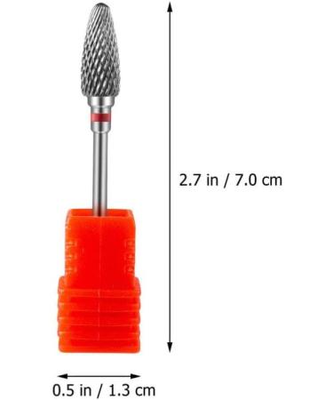SOLUSTRE Nail Polisher Nail Drill Tips Sanding Para U as Metal Drill Bits Manicure Drill Bits for Cuticles Manicure Supplies Tool Creative Nail Bits Drill Nail Tungsten Steel Alloy Portable - Buy Online on GoSupps.com