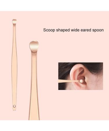 Stainless Steel Ear Cleaner Kit - Wax Remover Curette Spoon Spiral Design | RLZCFF - Buy Online on GoSupps.com