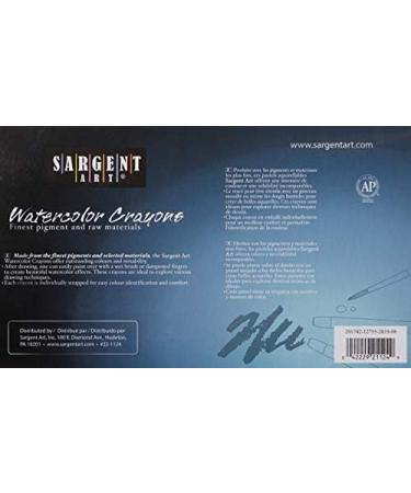 Sargent Art 22-1124: 24 Premium Watercolor Crayons - High-Quality Coloring Tools - Buy Online on GoSupps.com