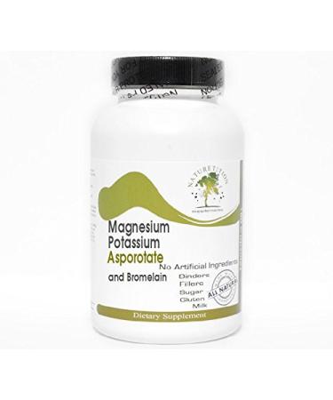 Magnesium Potassium Asporotate and Bromelain 100 Capsules - No Additives Naturetition Supplements