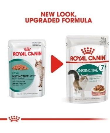 Royal Canin Instinctive Adult 7+ In Gravy Adult Wet Cat Food 85g (Pack of 48) - Buy Online on GoSupps.com